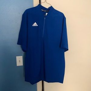 Adidas Team Iconic S/S 1/4 zip Cage Jacket